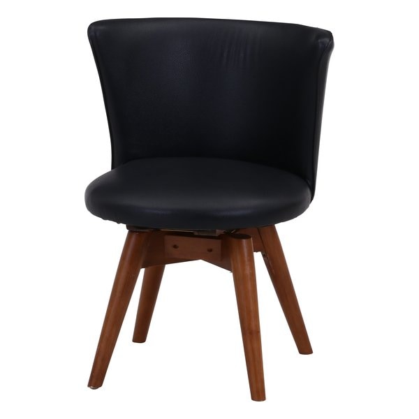 ダイニングチェアー 座面回転 ウエンジ／ブラック PRC-227