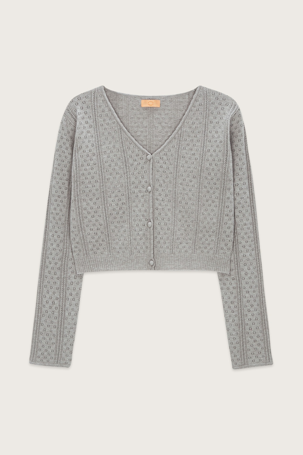 【SINOON】 SCALLOP PUNCHING CARDIGAN : 3COLOR