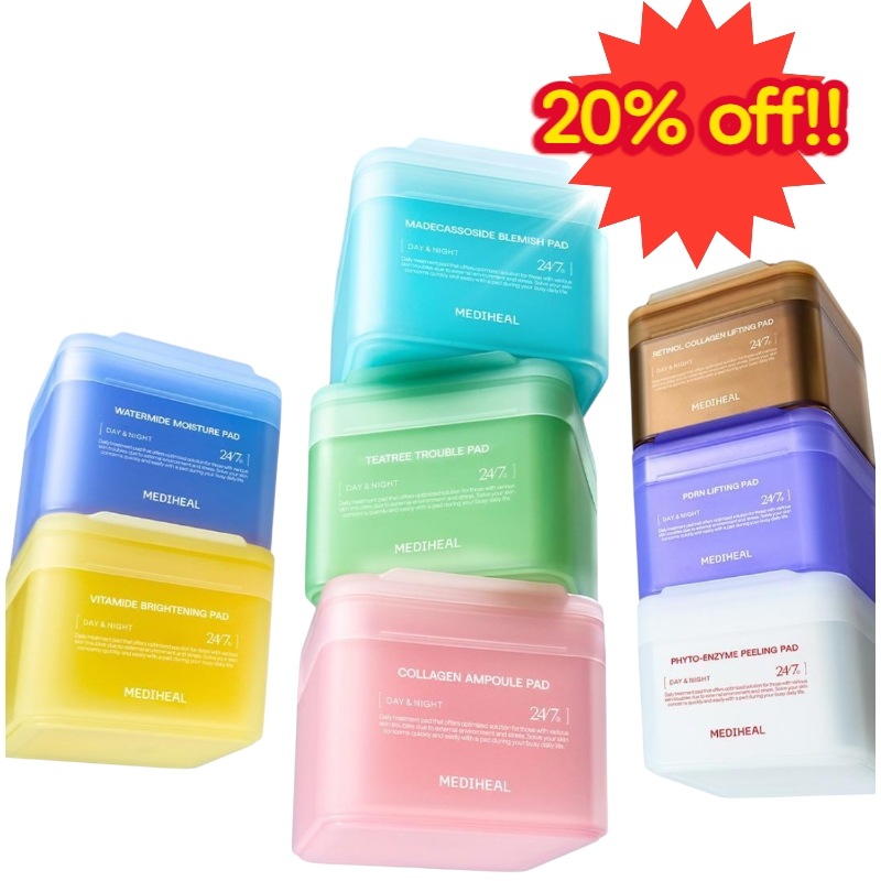 [販売 No.1]四角パッド 100枚 8種 肌の悩み別 選り取り 20% OFFER