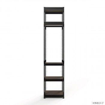 ハンガー5段 幅51cm MK-2255HBK ブラック