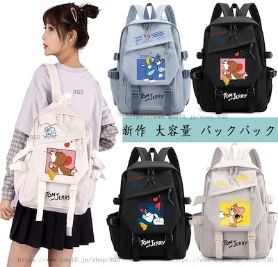 Qoo10 新作トムとジェリーバックパック大容量 韓 バッグ 雑貨