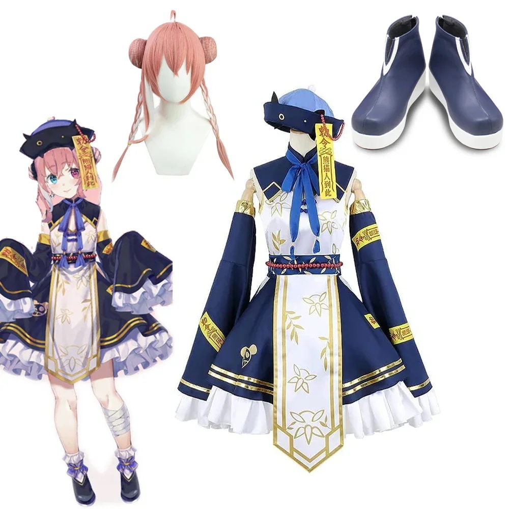 にじさんじ バーチャルYouTuber VTuber 笹木咲 コスプレ 衣装 ウィッグ 靴 追加可 ささきさく コスプレ衣装 ゴスロリキョンシー ゾンビ ハロウィン 忘年会 リスマス