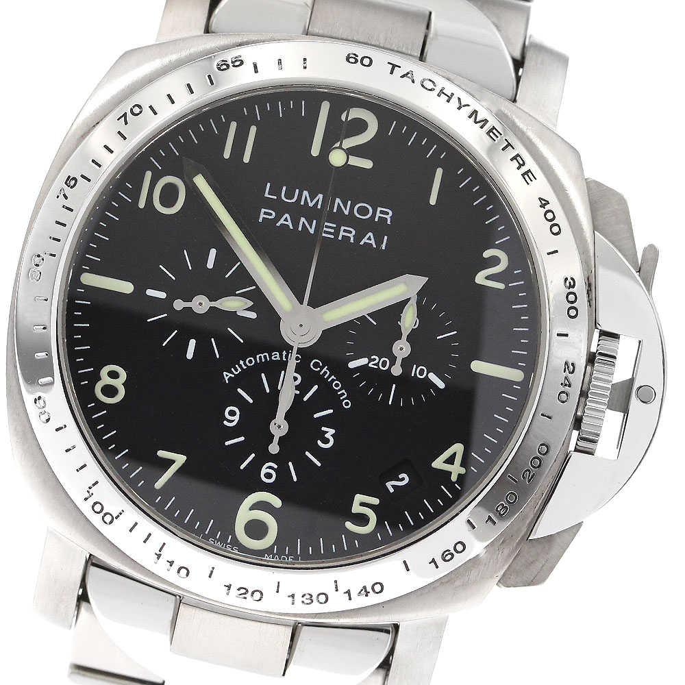 パネライ PANERAI PAM00072 ルミノール クロノグラフ 自動巻き メンズ 良品 _903742【中古】 406,845円