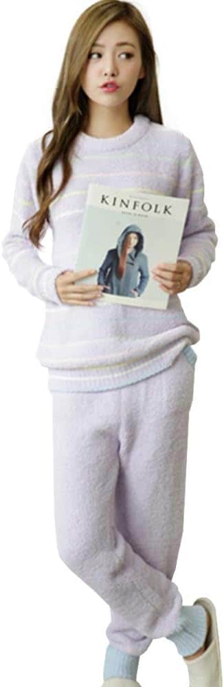 [ルアンナジェナ] ルームウェア レディース パジャマ もこもこ 上下2点セット ロングパンツ QW631 5,311円