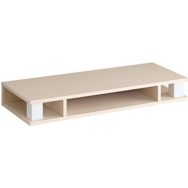 ホームテイスト FMD-80 さわやかなモニター台80cm幅 ホワイトウォッシュ メーカー直送