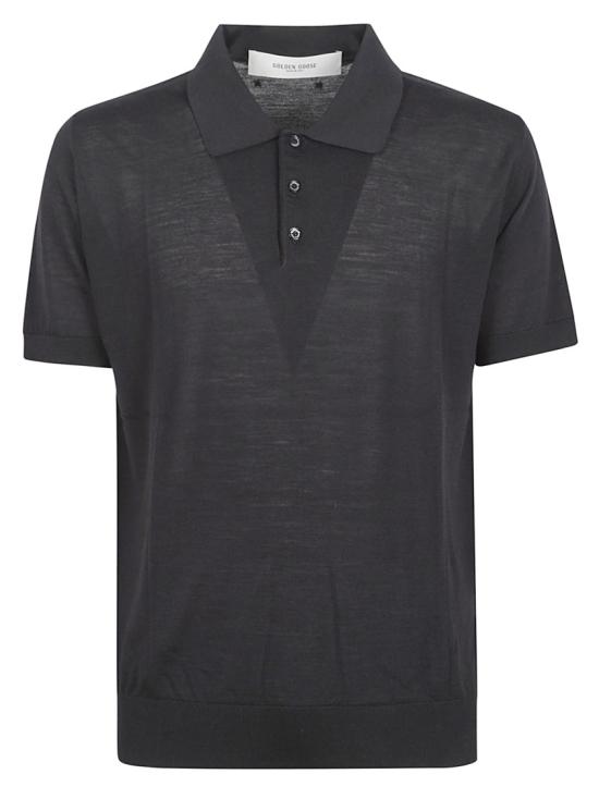 GOLDEN GOOSE Men Polo Shirts GMP01412P00104190100 Black