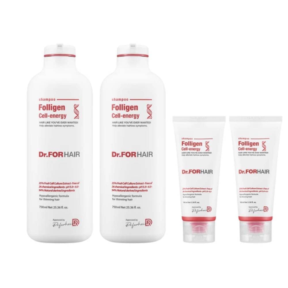 ドクターフォーヘア セルエネルギー シャンプー 750ml x 2 + 100ml x 2