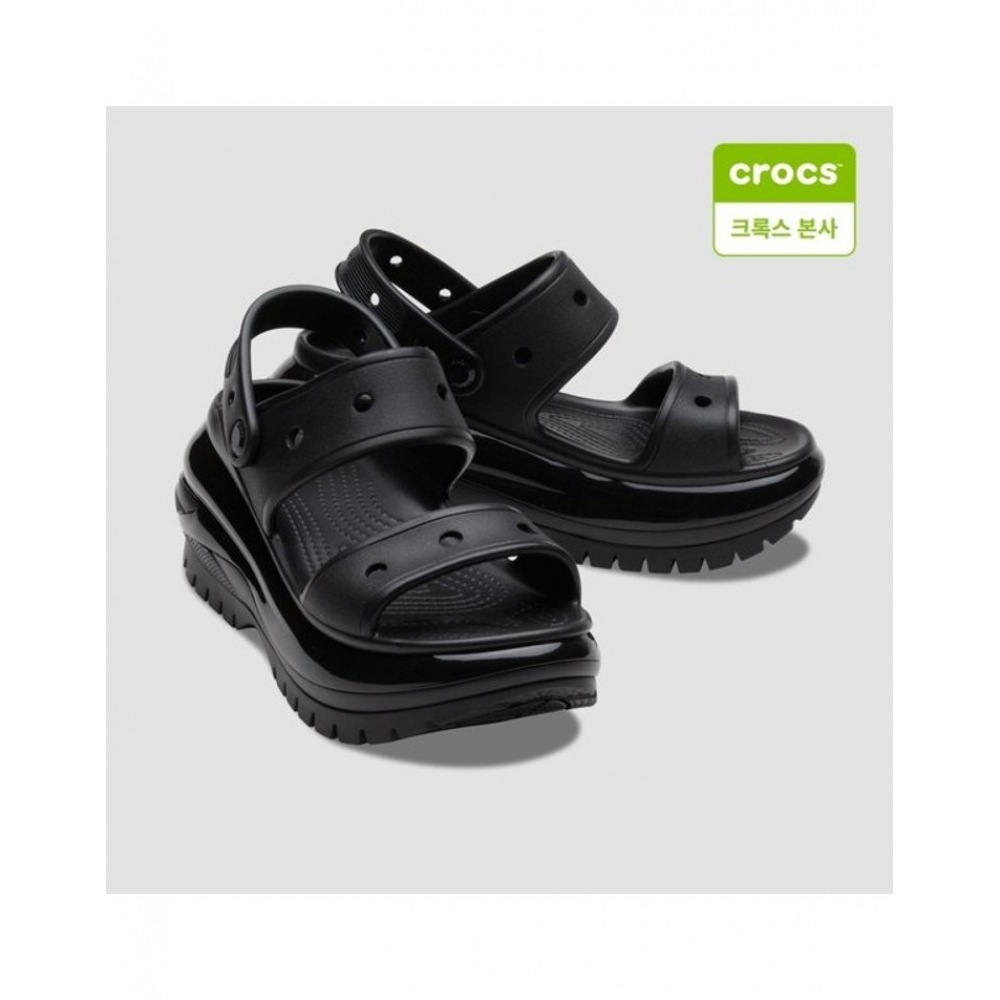 クロックス (男女兼用) メガクラッシュサンダルブラック 207989-001