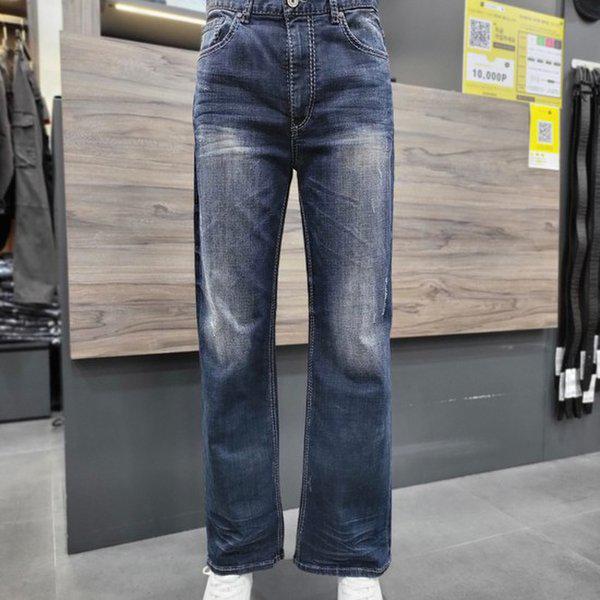 男性Dトーンスリムブーツカットデニムパンツ-DG