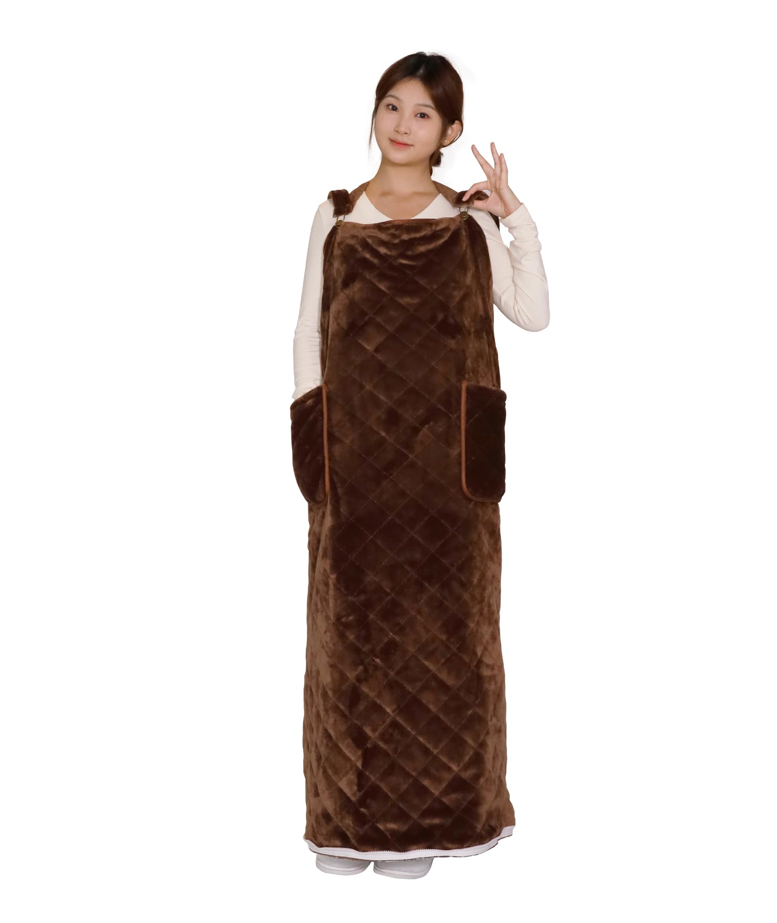 Ilake 電気毛布 着る 省エネ 55W 着たまま歩ける 着るこたつ 敷き 掛け 7段階温度調節 6段階切タイマー 丸洗い可能 ダニ退治機能 男女兼用 適応身長158-180cm 全身用 ひざ掛け