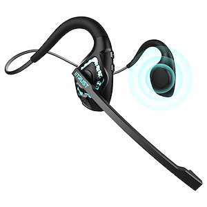 イヤホン bluetooth ヘッドセット マイク付き ワイヤレス ヘッドセット オープンイヤー マイク付き ワイヤレスイヤホン マイク Bluetooth5.2 耳掛け 両耳 Type-C zoom