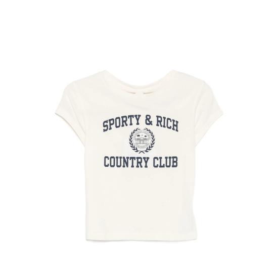 SPORTY & RICH Women Tops TO11176218WH ECRU NEUTRALS