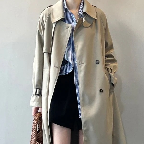 トレンチコート レディース 40代 気質ロングコート 春 アウター 大きいサイズ アウター 30代 40代 50代トレンチコート
