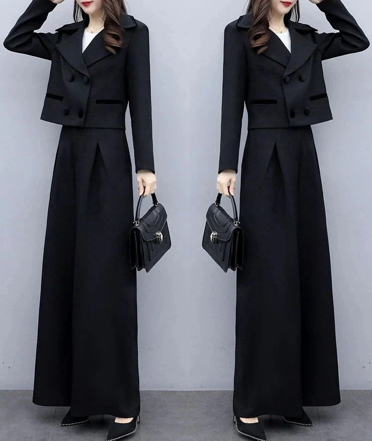 おしゃれ セットアップ レディース パンツスーツ ワイドパンツ ガチョウパンツ ゆったり 2点セット ママ 母親 L オフィス 通勤 事務所 フォマール 卒業式 入学式 30代40代50代 大福袋