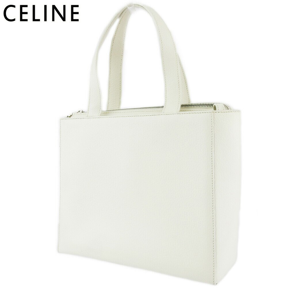 トートバッグ トート ハンドバッグ バッグ スクエアフォルム レディース ホワイト 白 シルバー 中古 48,236円