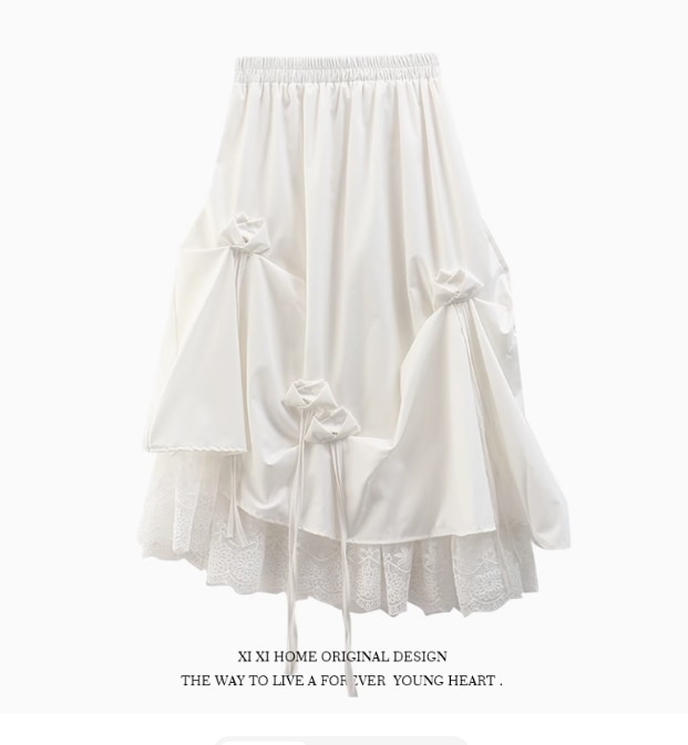 レディース スカート ワイド フレア レース 刺繍 チュール シフォン フリル かわいい 大人可愛い ガーリー モダン ヴィンテージ ラブリー キュート ゴシック ロリータ プリンセス 男女兼用 公園