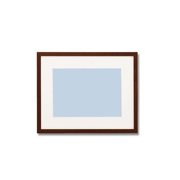 [軽量水彩額]縦横兼用 色あせを防ぐUVカットアクリル/マット付き 水彩額F4 ブラウン