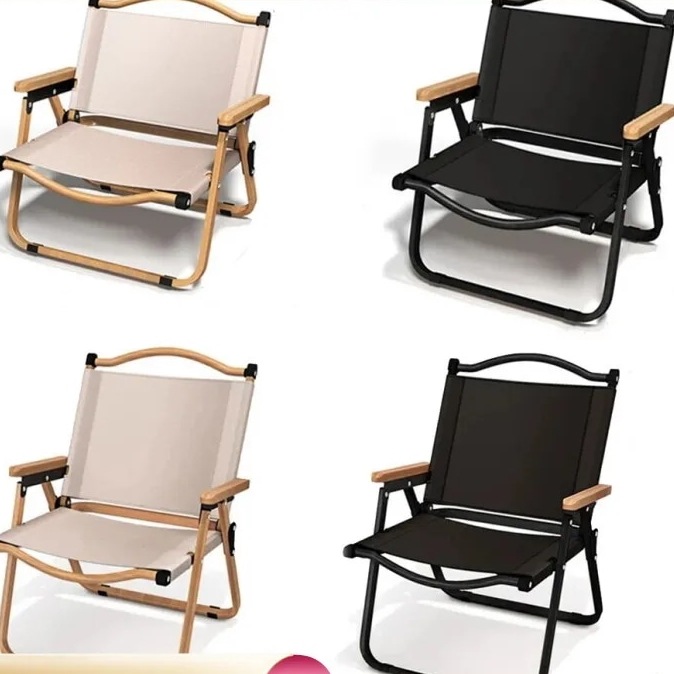 2個/1個ポータブルキャンプチェア屋外折りたたみ椅子アルミ合金木目折りたたみ椅子キャンプ用品comiteチェア
