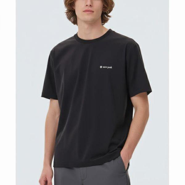 SNOWPEAK APPAREL シンテック ウーブン 半袖Tシャツ Black S24MUSTS31