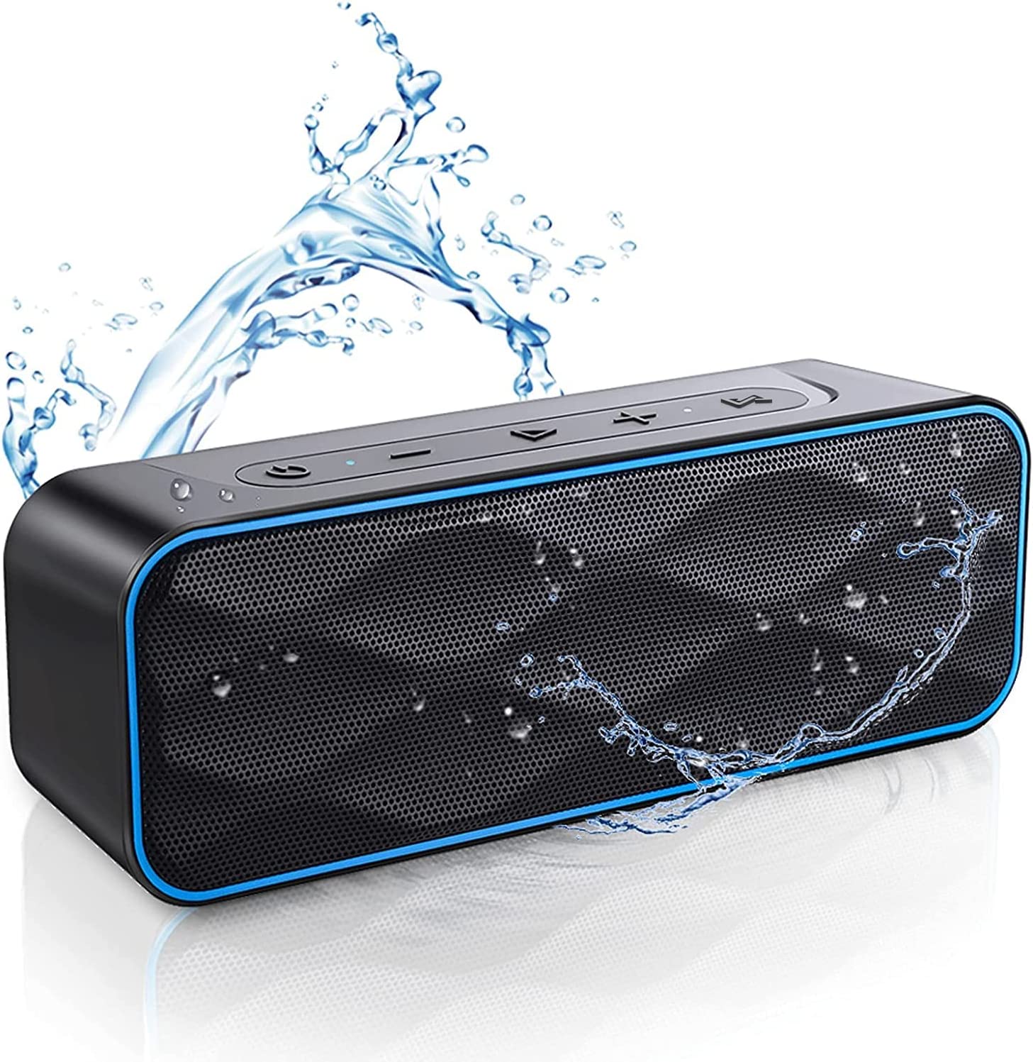 Bluetooth スピーカー IPX7防水 ワイヤレス 20W 36時間連続再生 内蔵マイク ポータブルスピーカー 風呂 ステレオ AAV-261