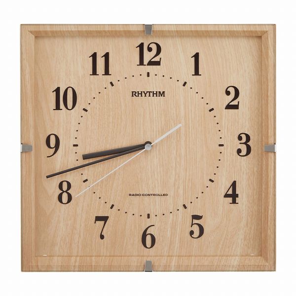 取寄品 正規品 RHYTHM リズム時計 8MY502SR07 スタンダード ライブリーエミリ アナログ表示 掛け時計