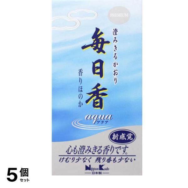 プレミアム 毎日香 アクア バラ詰 120g 5個セット