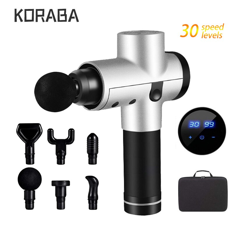 マッサージ器 体筋膜マッサージガン lcdディスプレイ付き電気機器 痩身 パーカッション リラックス 首 背中 足 脚 肩用