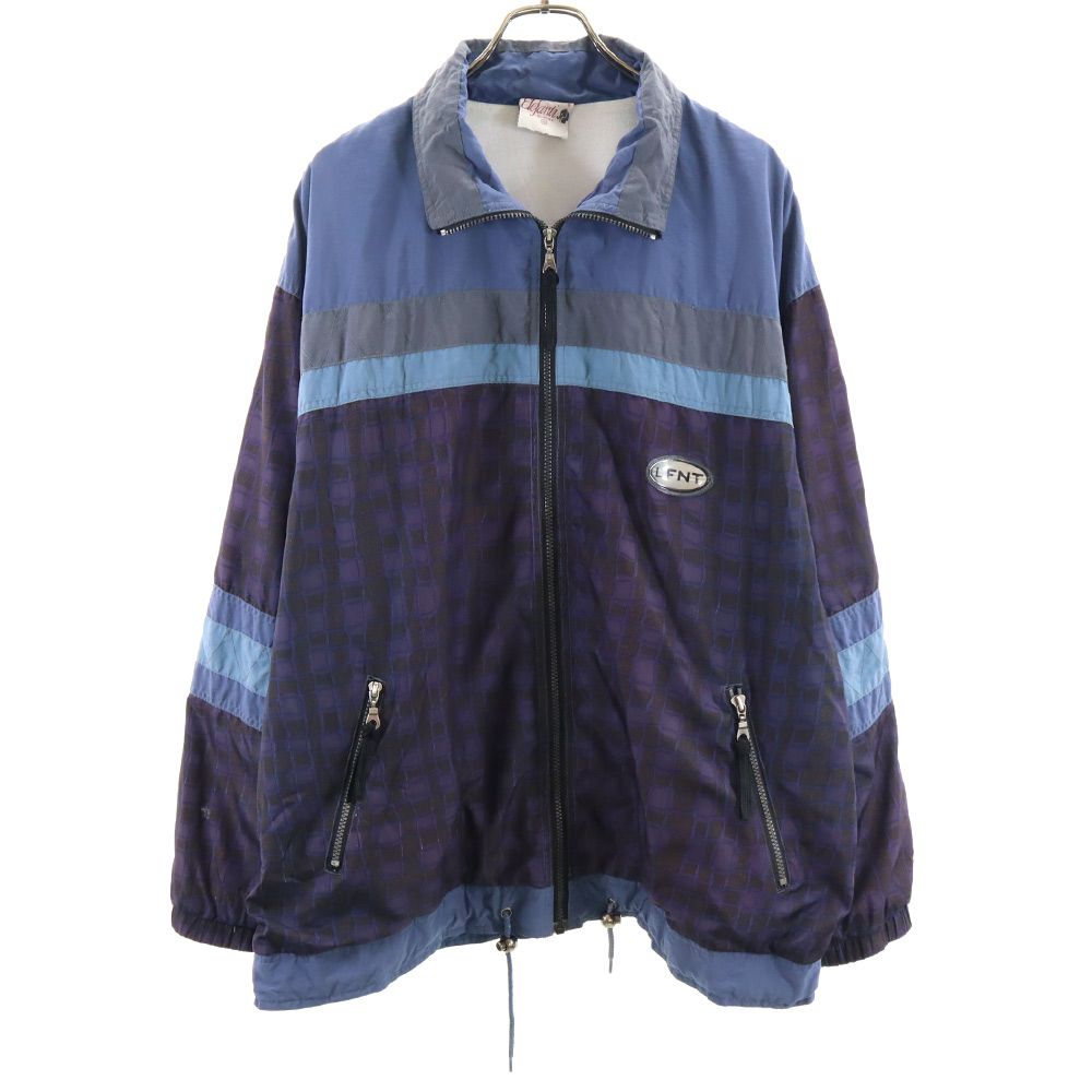 ELEFANTI 90s オールド 長袖 スポーツ ジャケット XL ブルー系 メンズ