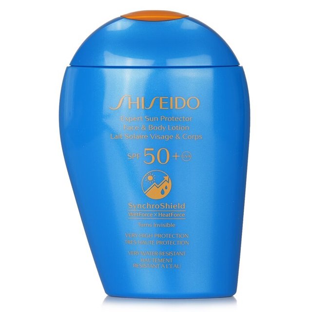 資生堂 パーフェクト サン プロテクター SPF 50+UVA フェイス&ボディローション (ターンズインビジブル, ベリーハイプロテクション, ベリーウォーターレジスタント) 150ml