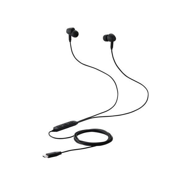 EHP-DF17CMBK ブラック USB Type-C イヤホン 有線 ANC ノイズキャンセリング マイク付き カナル型 DAC搭載 ハイレゾ対応 メーカー直送