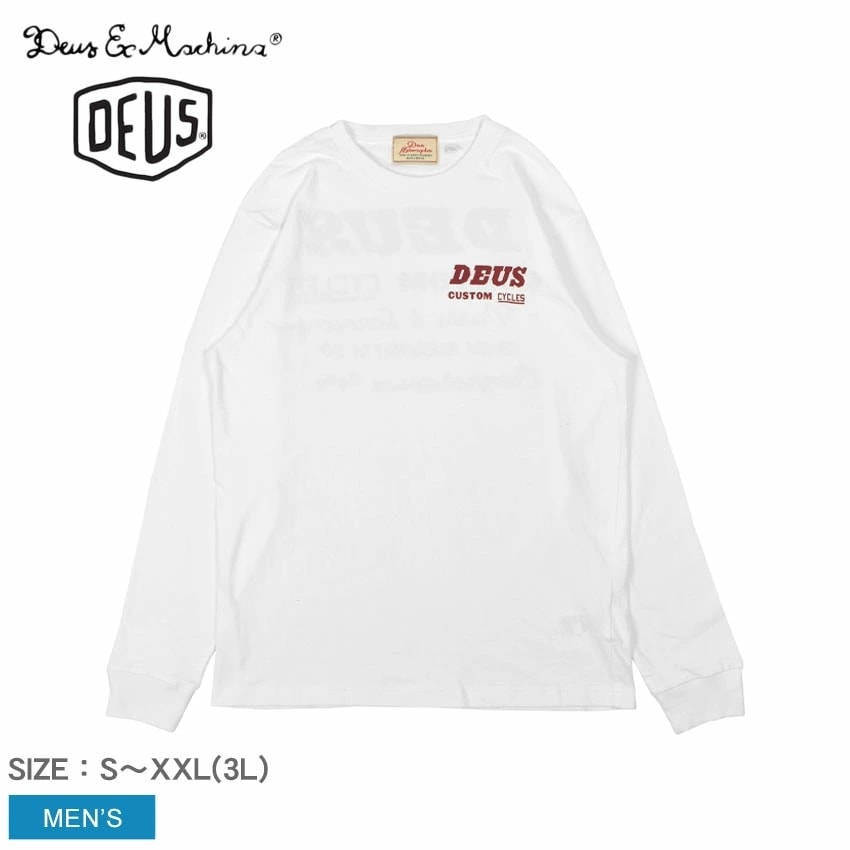 エクス マキナ SPEEDWAY LS TEE DMF221399 メンズ ウェア トップス 長袖 クルーネック ロゴ プリント バックプリント シンプル カジュアル ストリート アウトドア