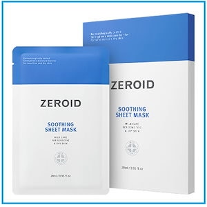 【正規品】 zeroid スージング シートマスクパック5+1 計6枚 / ゼロイド パック クリーム 日焼け止め インテンシブ スージングクリーム md パック 人気 マスクパック 国 シカ フェイ