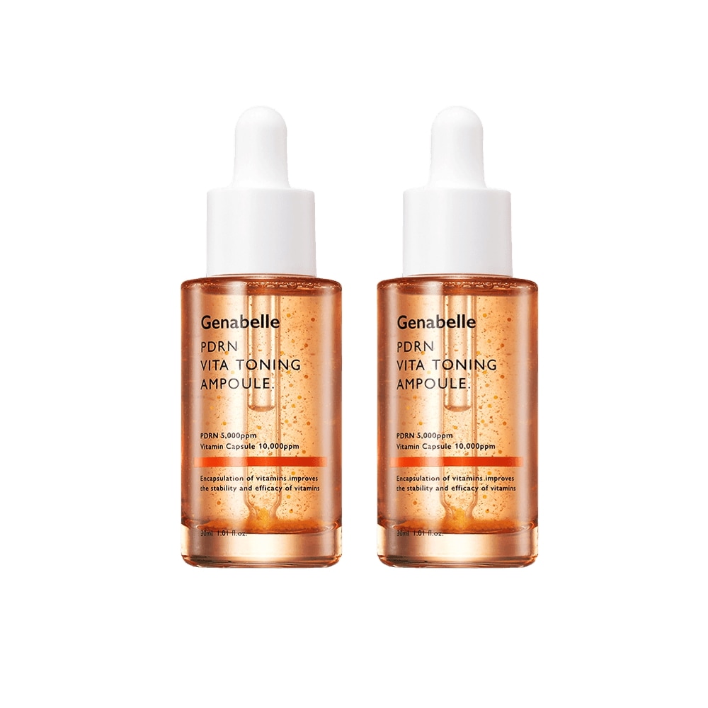 [正規品]PDRN 光彩弾力 ビタミン カプセル トーニング サーモンアンプル 30ml 2個