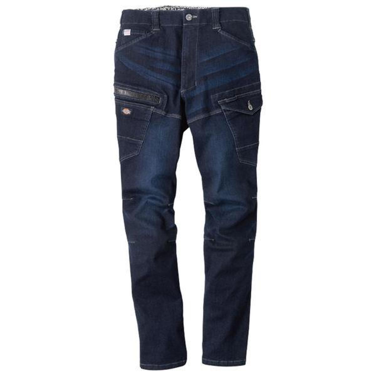 Dickies ディッキーズ ストレッチシルキーデニムカーゴ インディゴ S D-2905 コーコス信岡 作業着 作業服 デニムパンツ