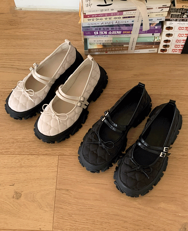 [MILOVANY] ルセンブル ハート キルティング スニーカー 5cm