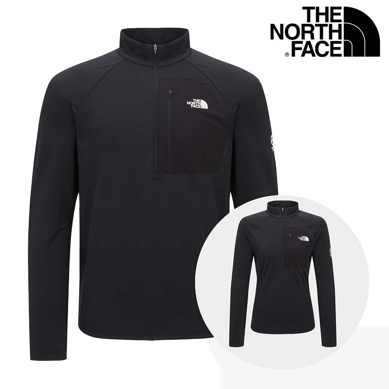NT7LR00 BATURA L/S ZIP TEE ハーフジップ Tシャツ アウトドア 長袖 フィット山登り汎用的 Tシャツ 男性用 韓国