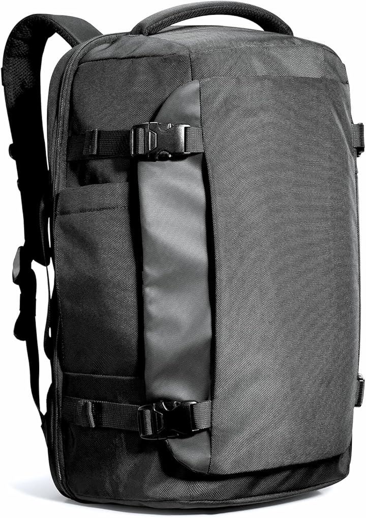 旅行 リュック 大容量 40L 機内持ち込み 出張 ビジネス トラベル バックパック 撥水 部活 通勤通学 リュックサック メンズ レディース 多機能 PC収納(ブラック)