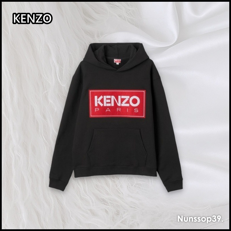 KENZO FC6 5SW417 4ME 99J LOGO HOODIE