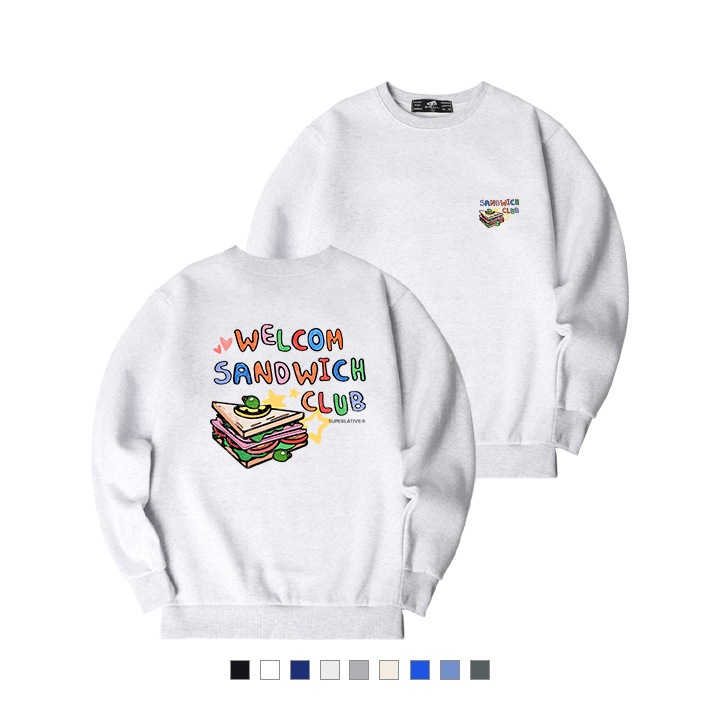 SANDWICH CLUB 起毛 マンツーマンTシャツ MTM (GPM4-5SP165)