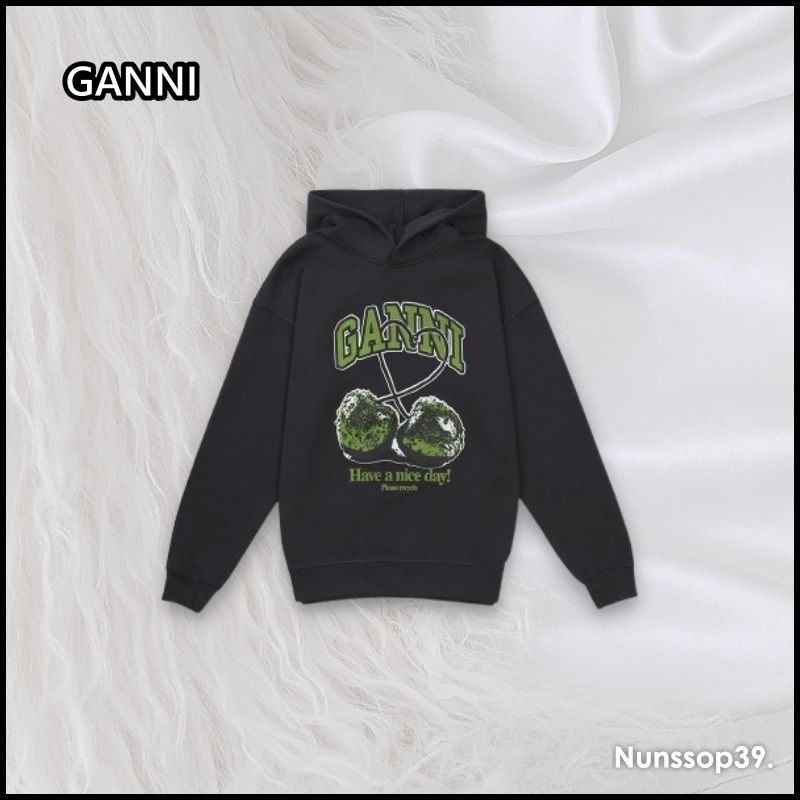 GANNI イソリ チェリー オーバーフィット フード