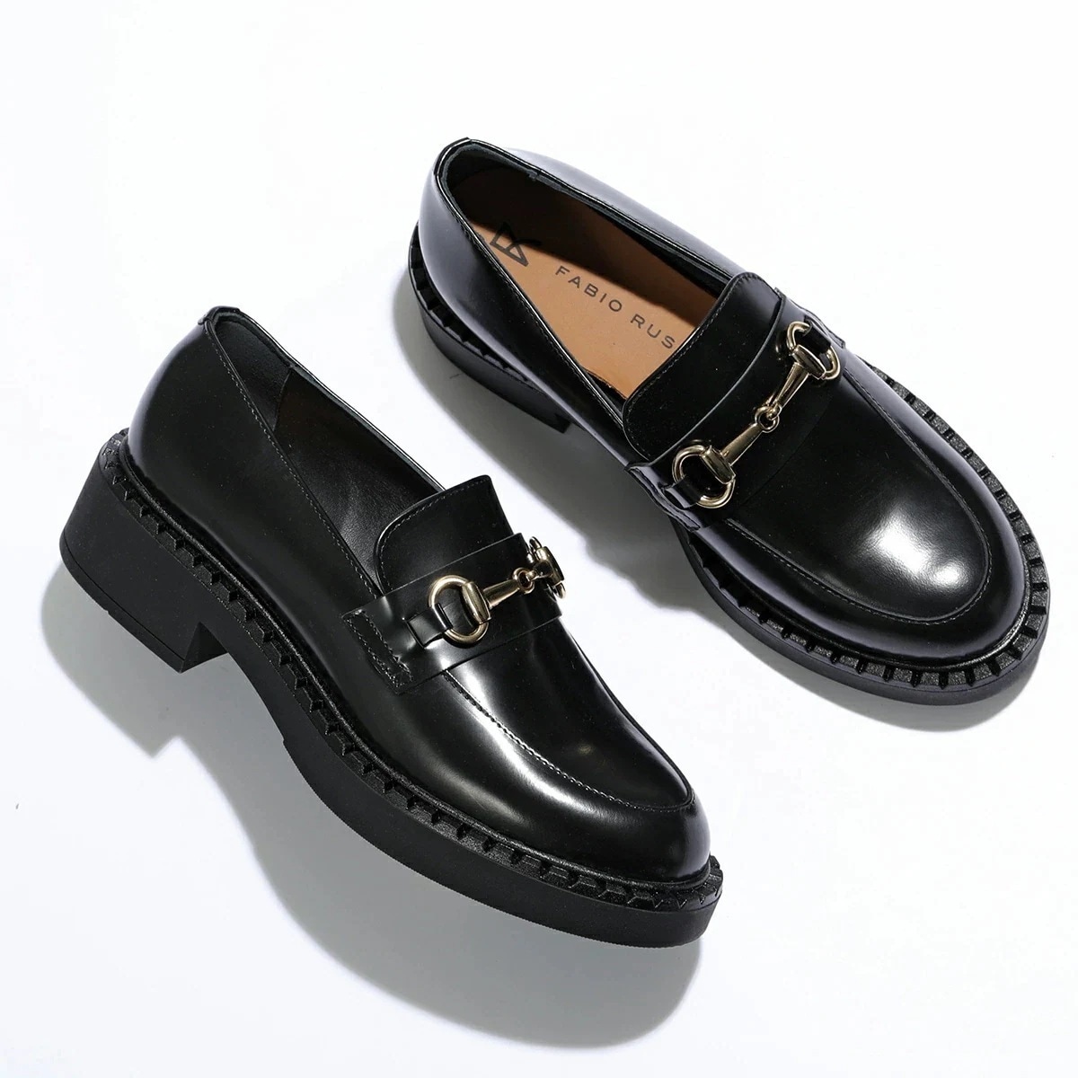 FABIO RUSCONI ファビオルスコーニ ビットローファー AR6471 レディース レザー シューズ 革靴 NERO