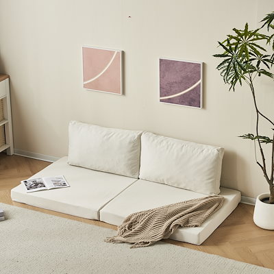 2人掛けソファベッド 組立て不要 フロアソファ コンパクト ローソファ こたつ用 2人掛けソファベッド 組立て不要 フロアソファ コンパクト