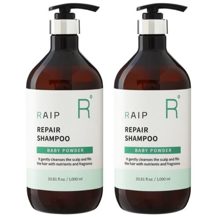 弱酸性 頭皮ケア 大容量リペア パフューム シャンプー BABY POWDER 1000ml x 2個 (鎮静/弾力/保湿/栄養供給/活力/光彩/しわ防止)