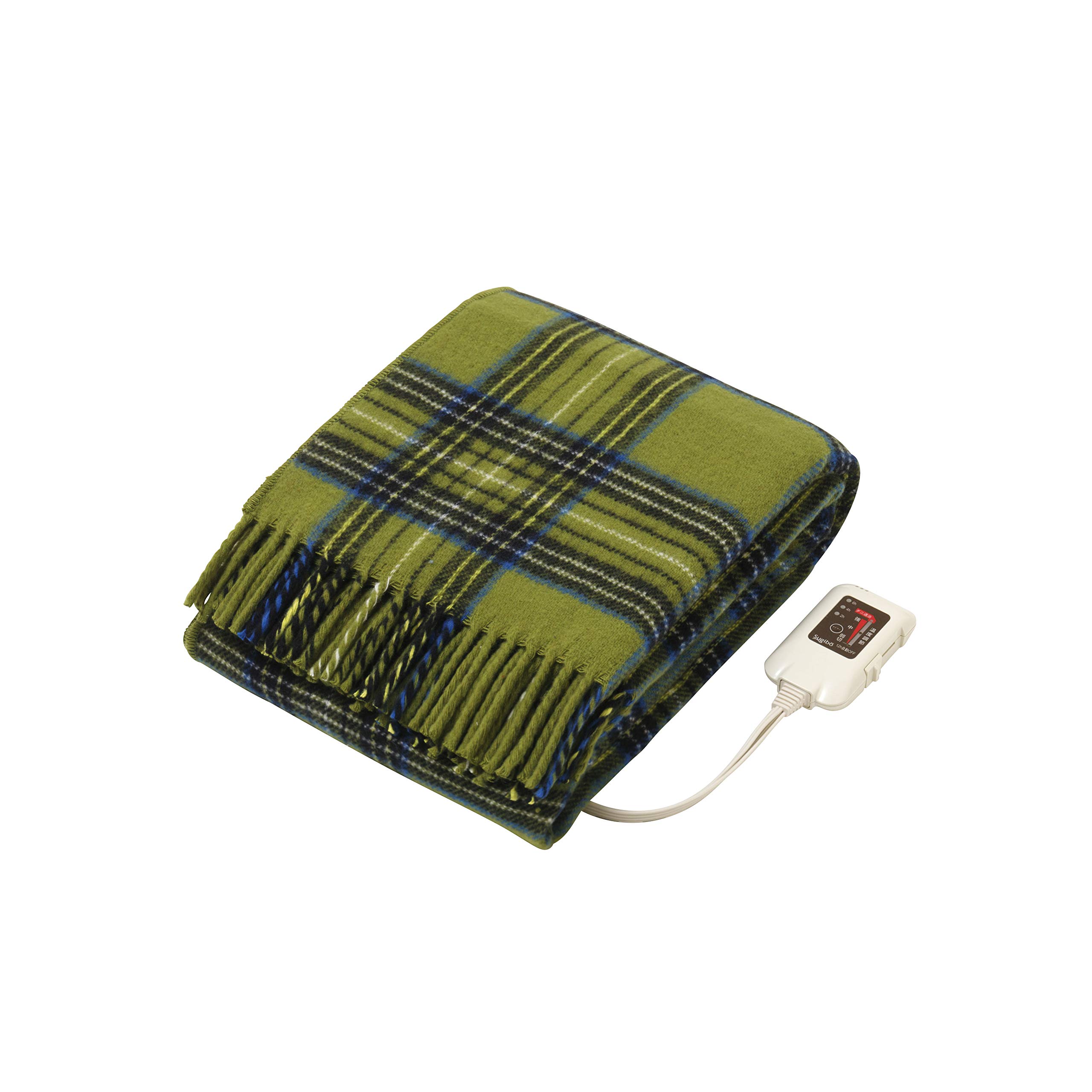 Sugibo(スギボー) 【ネット通販限定モデル】洗える電気ひざ掛け ワイドサイズ 大きめ 160×120cm 日本製 SBHW20HW01(MG) モスグリーン