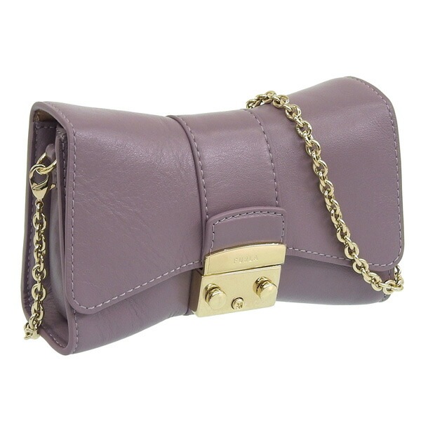 フルラ バッグ レディース チェーン ショルダーバッグ アウトレット レザー パープル メトロポリス METROPOLIS CROSSBODY MINI WE00527BX17092493S FURL