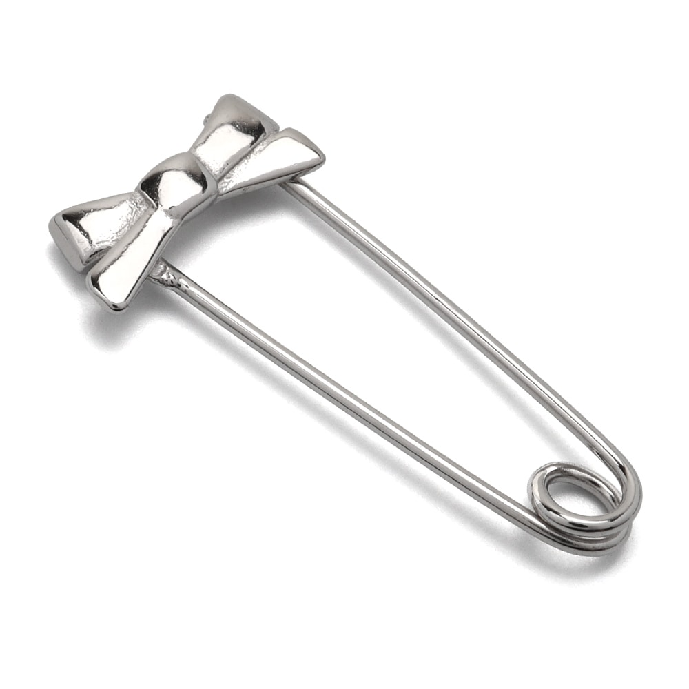 925 リボン 安全ピン ピアス [ce209] 5,434円