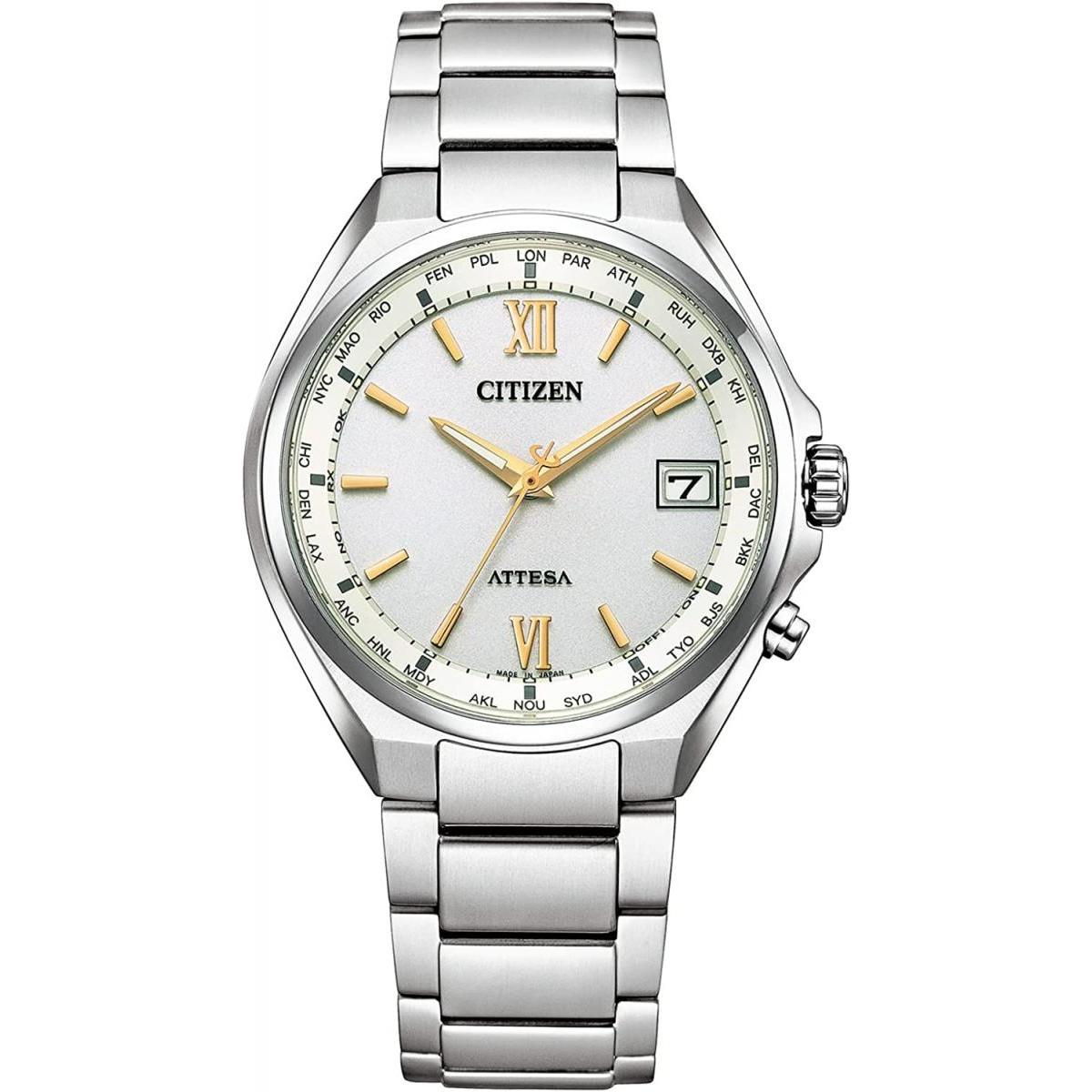 CITIZEN ATTESA シチズン アテッサ エコドライブ 電波時計 シルバー メンズ ソーラー 腕時計 CB1120-50C
