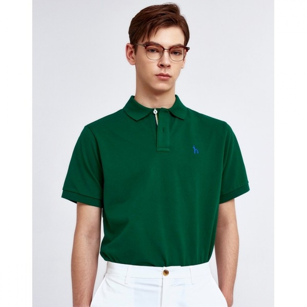 (ヘッジズ) 24SS グリーンショートスリーブピケ T シャツ HZTS4B403E2