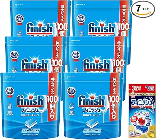 【ケース販売】 食洗機洗剤 フィニッシュ タブレット パワーキューブ 100