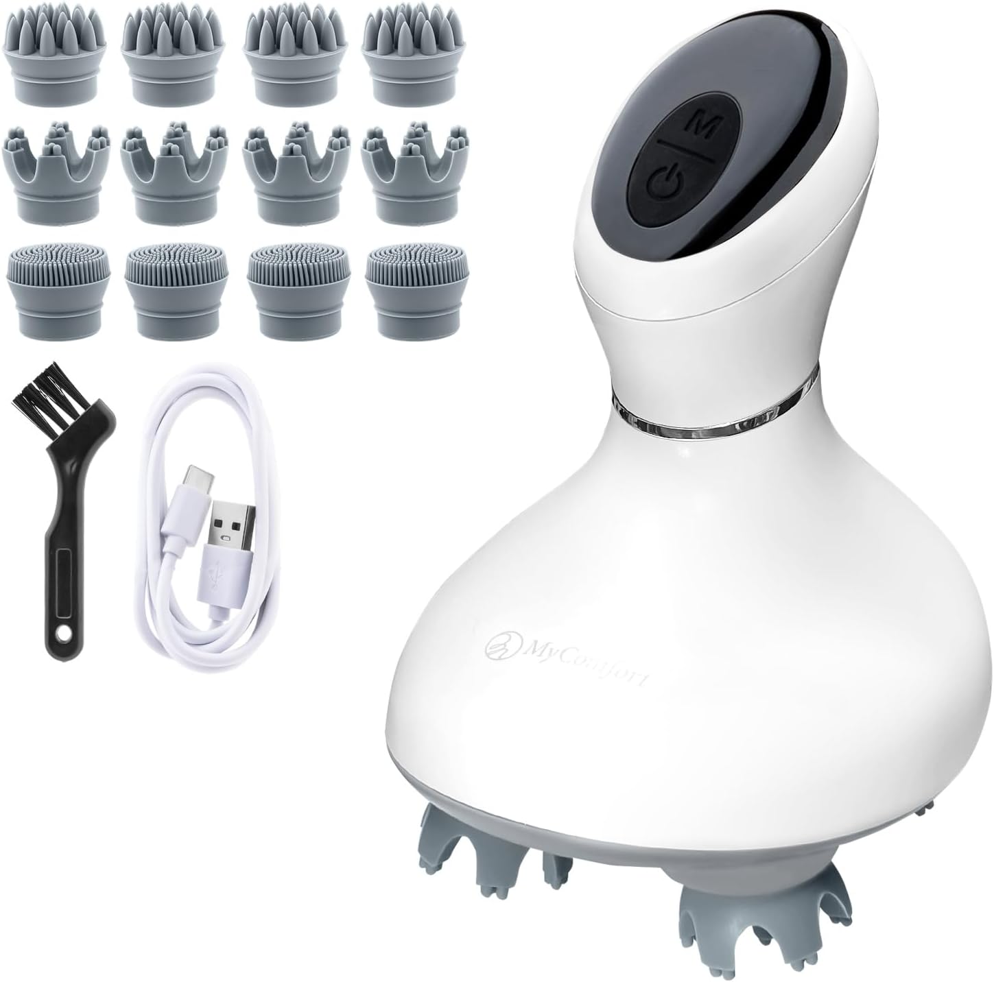 ヘッドスパ [スパサロンメソッド搭載ｘ1日3分の頭皮ケア] MyComfort 美容家電 電動頭皮ブラシ[汚れを取るケア構造] [静音設計ｘ超軽量ｘ防水機能(IPX7)搭載] 7,038円